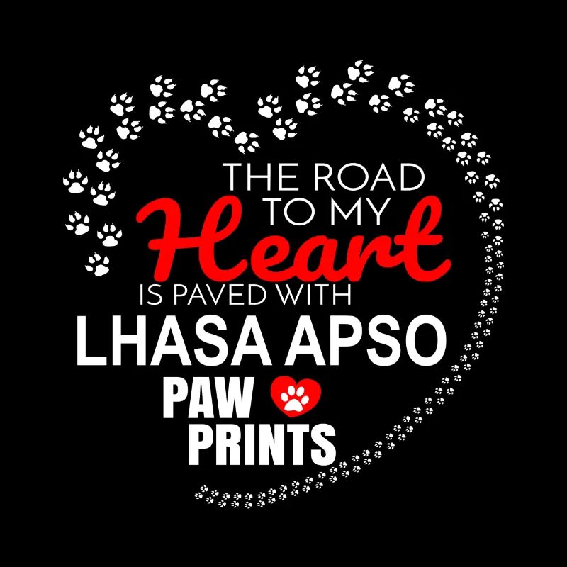 La route de mon cœur est pavée de patte Lhassa Apso