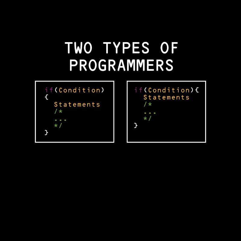 Two types of programmers PHP HTML IT Developer