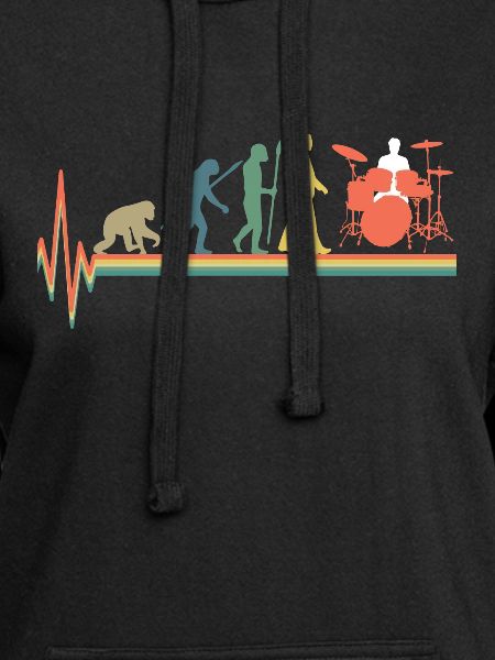 Evolution Drummer Schlagzeug Retro Bunt