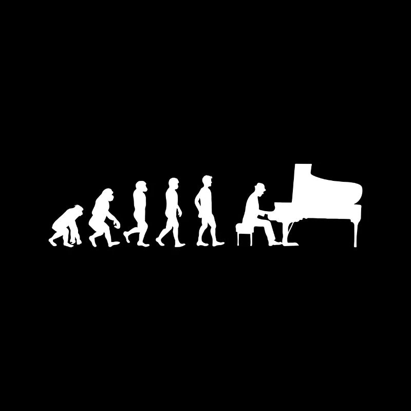 Piano Evolution - Klavier Pianist Musiker Geschenk