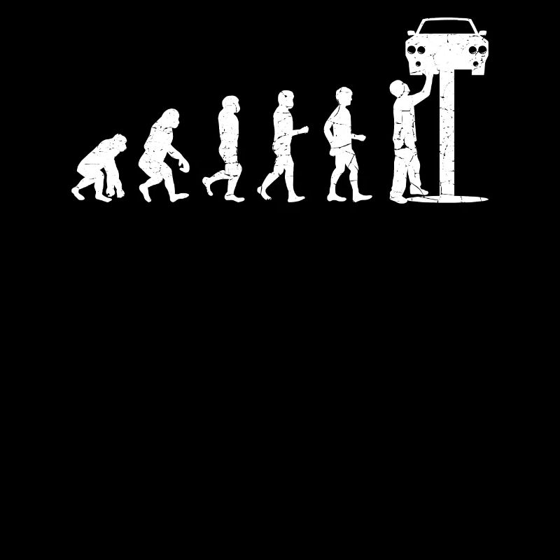 Evolution Auto Schrauber Automechaniker Geschenk