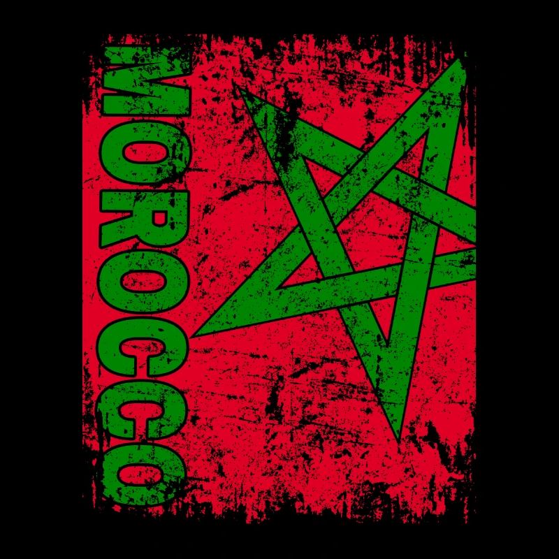 DRAPEAU MAROC - Grand drapeau marocain