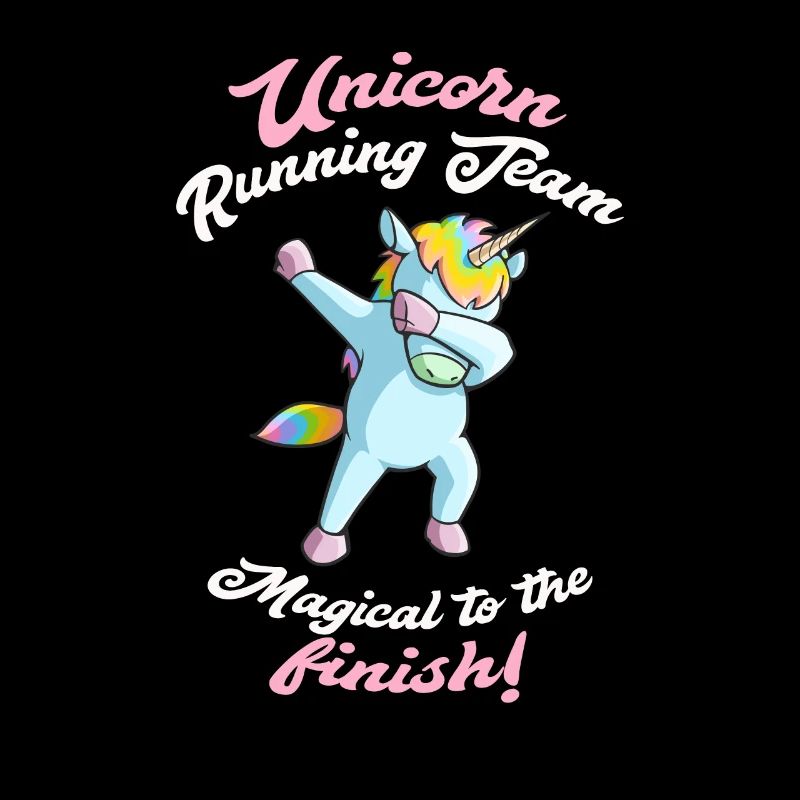 Groupe de course à pied, cadeau de licorne