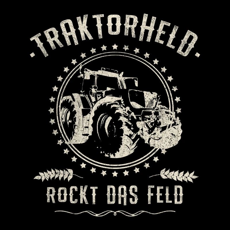 Tractor Hero Rocks Cool Tracker Peasant Gift