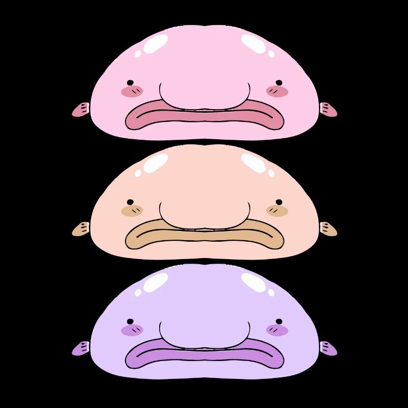 Blobfisch Tiefsee Grumpy Introvertiert Geschenk