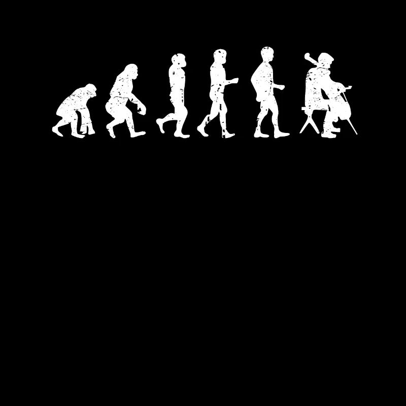 Cellist Evolution Geschenkidee Cellist