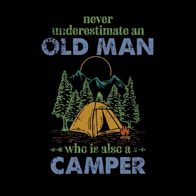 Camping The Old Man Camper Geschenkidee