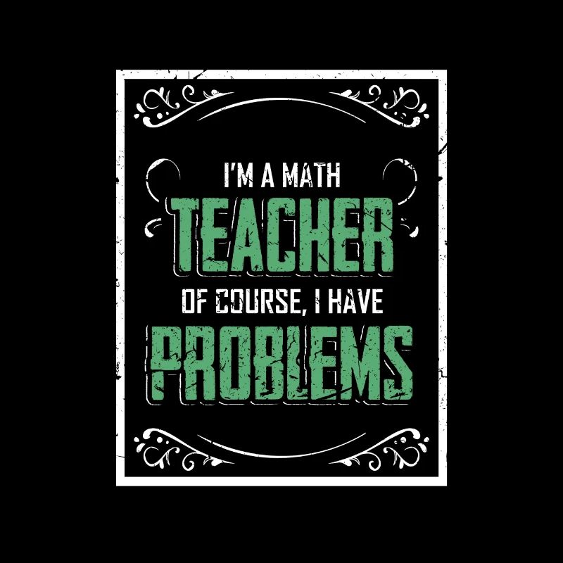 Mathelehrer Problem Texturiertes Geschenk