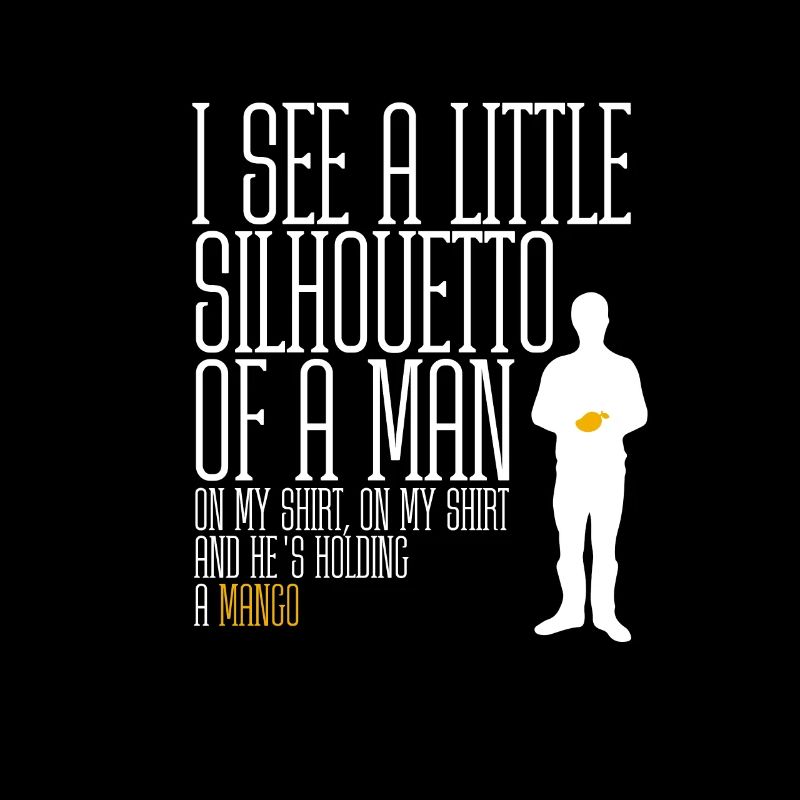 Ich sehe ein kleines Silhouetto eines Mannes - Mango