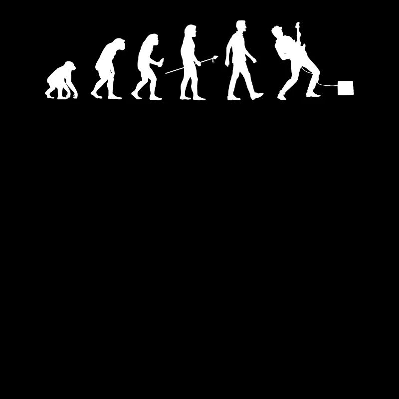 E Gitarrist Evolution Man Gitarrist Geschenk