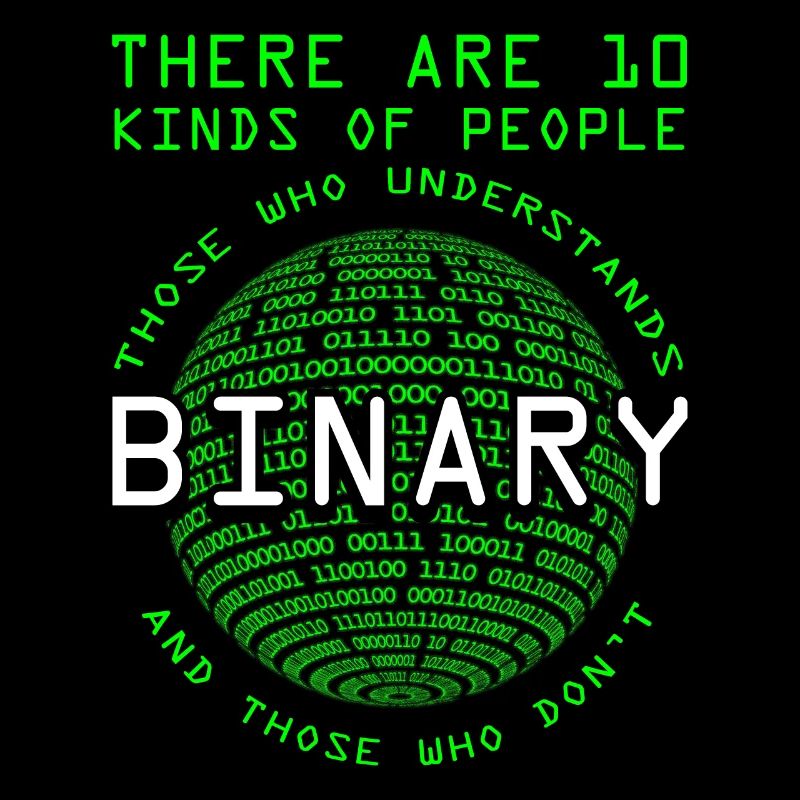 Programmer Coder Computer scientist Nerd Geek Binary