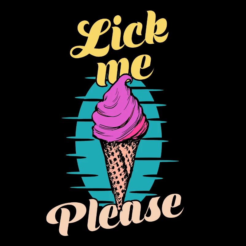 Leck mich bitte Eis Eiscreme Sommer