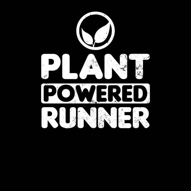 Vegan Athlet Plant Powered Runner Geschenk