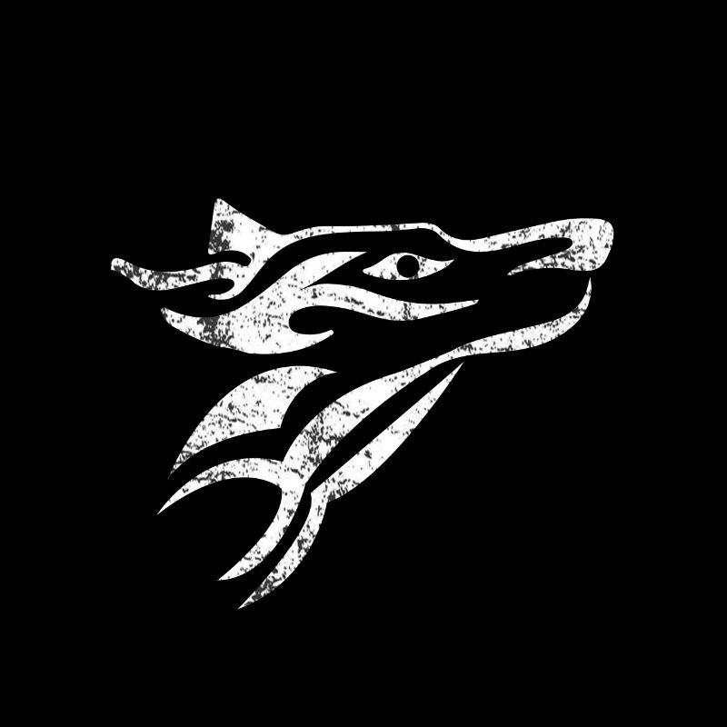 Wolf predator hunting