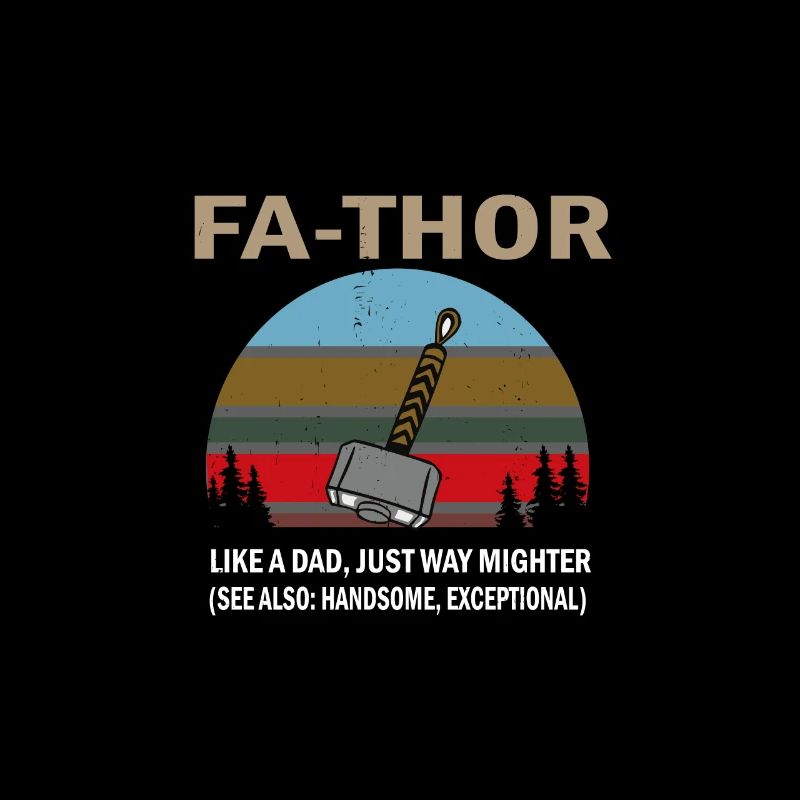 Vatertag Papa Paps Papi Vater Dad Fathor Thor