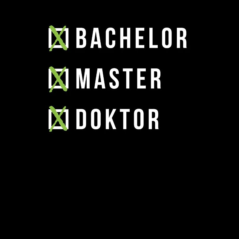 Doktor Abschluss Bachelor Master Doktorand Geschen