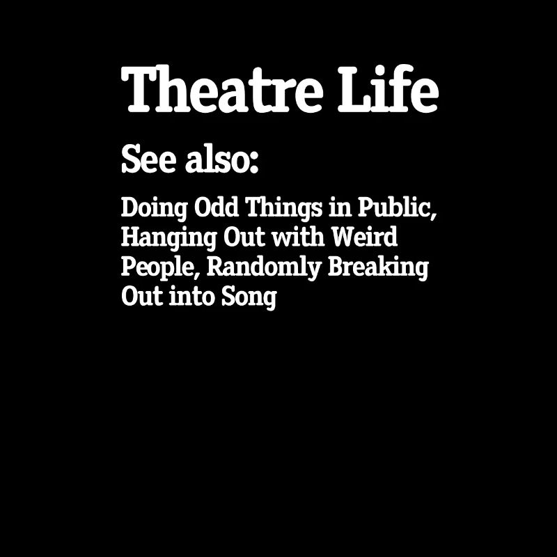 Theatre Stage Musical Actor Samples Gift