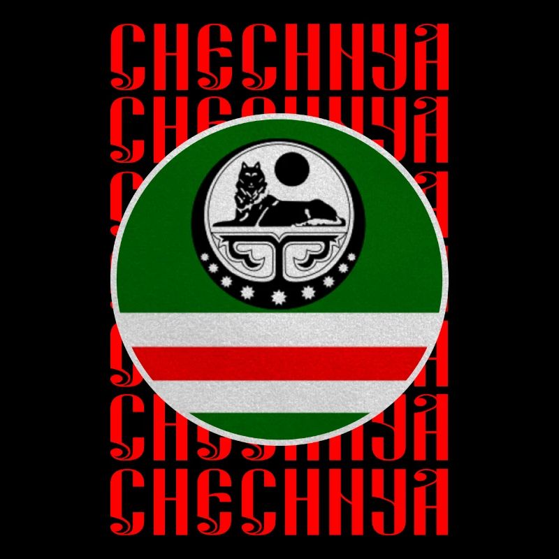 Chechnya Flag, Chechen Borz Gear, Chechen Wolf