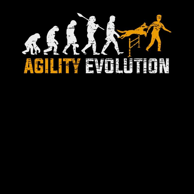Agility Hund Sport Evolution Geschenk