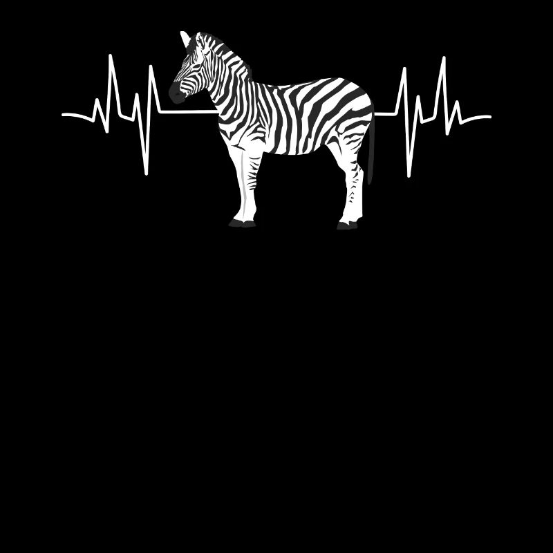 Herzschlag Zebras EKG Herzfrequenz Geschenk