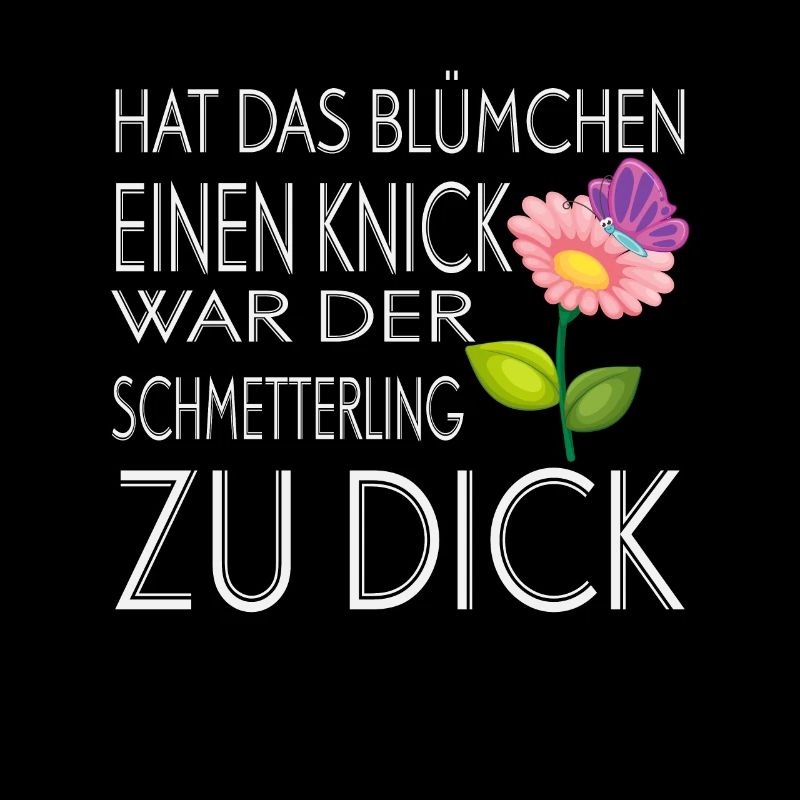 Hat Blümschen Einen Knick Schmetterling Zu Dick