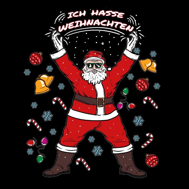 Ich Hasse Weihnachten Weihnachtsmann Geschenk