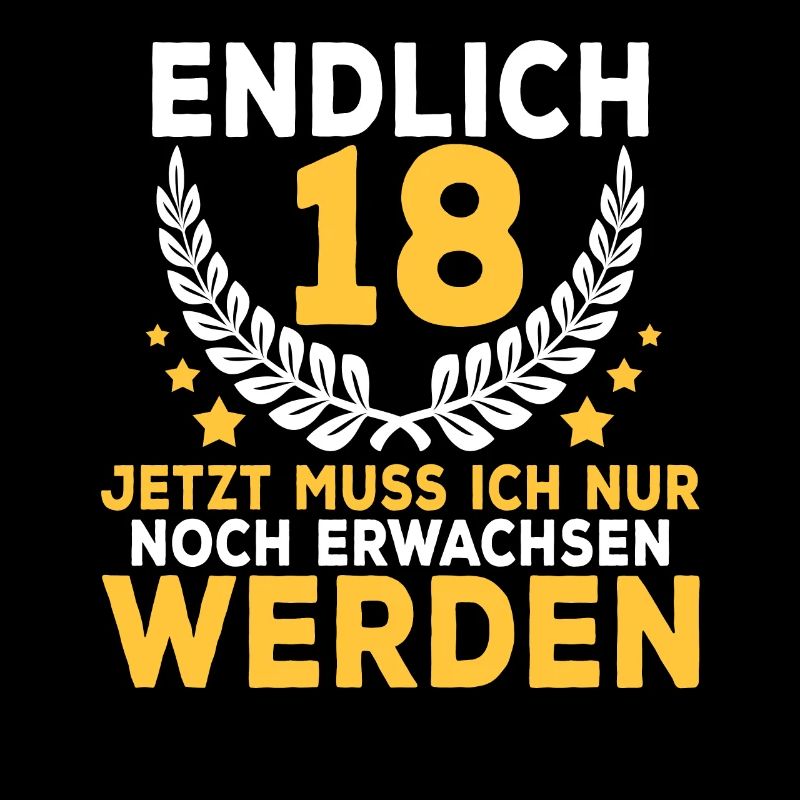 18 Geburtstag Spruch Geburtstagsgeschenk Geschenk