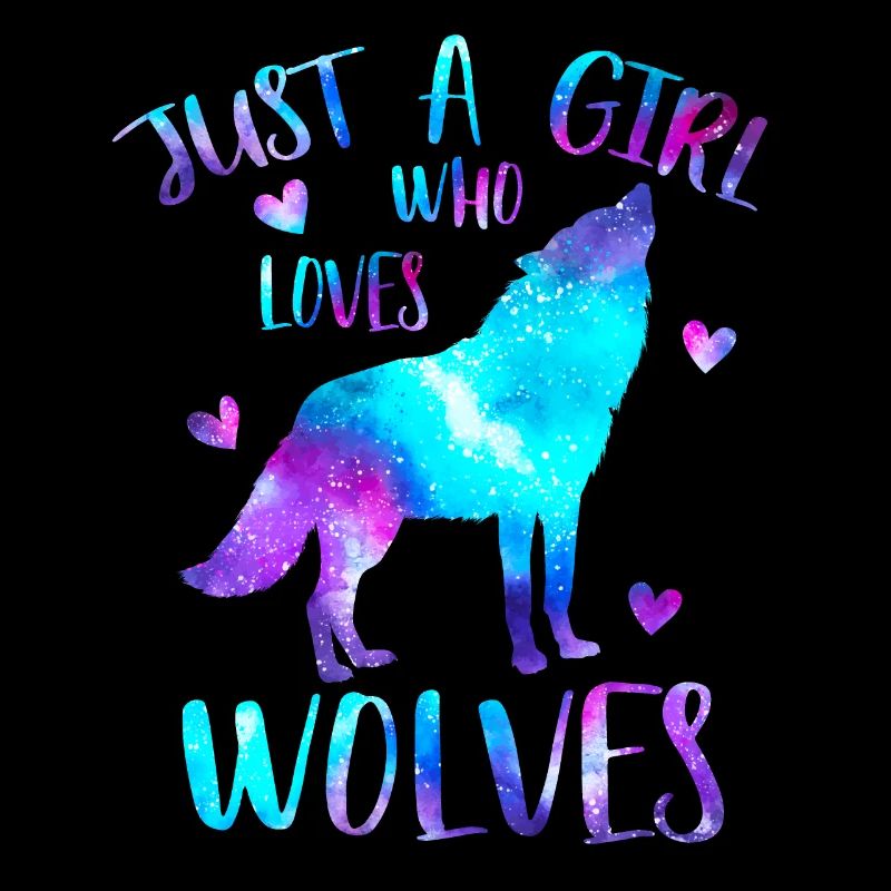 Nur ein Mädchen, das Wölfe Liebt Galaxy