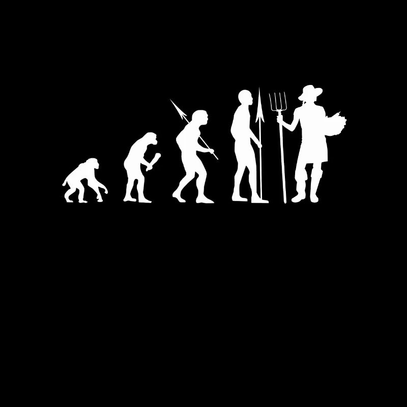 Gartenarbeit Evolution Gärtner Geschenk