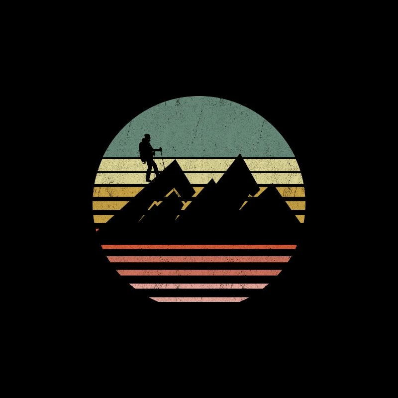 Climber vintage mountains