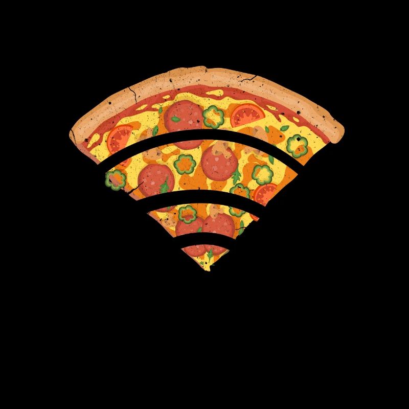 Pizza Wlan Wifi Internet Signal Computer Geschenk