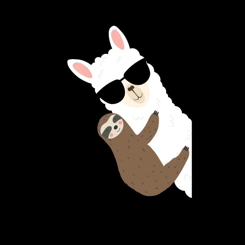 Bradipo alpaca che abbraccia