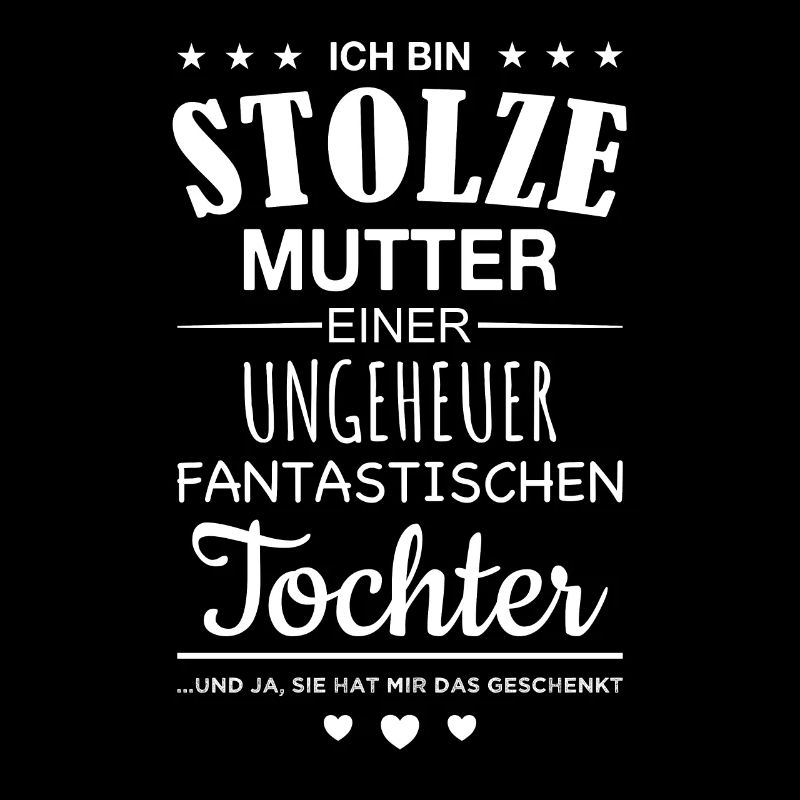Stolze Mutter Tochter Geschenk Mama Spruch Kinder