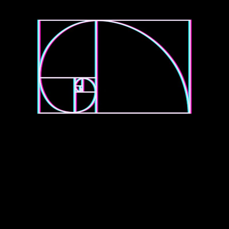 Fibonacci Spirale Glitch
