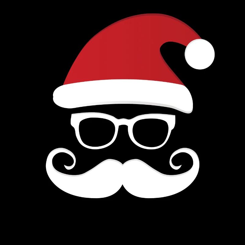 Weihnachtsmann mit Bart Weihnachtsmannhipster