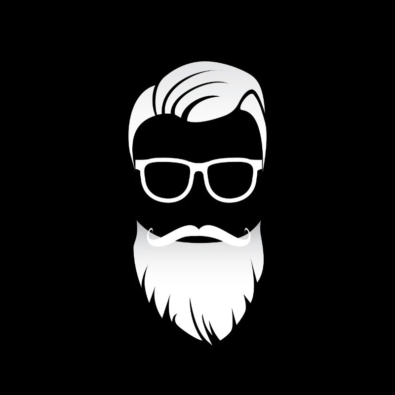hipster Bart Brille Trend