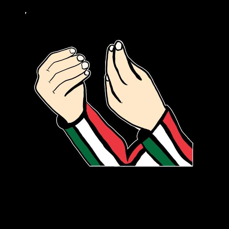 Conception de drapeau italien avec italien