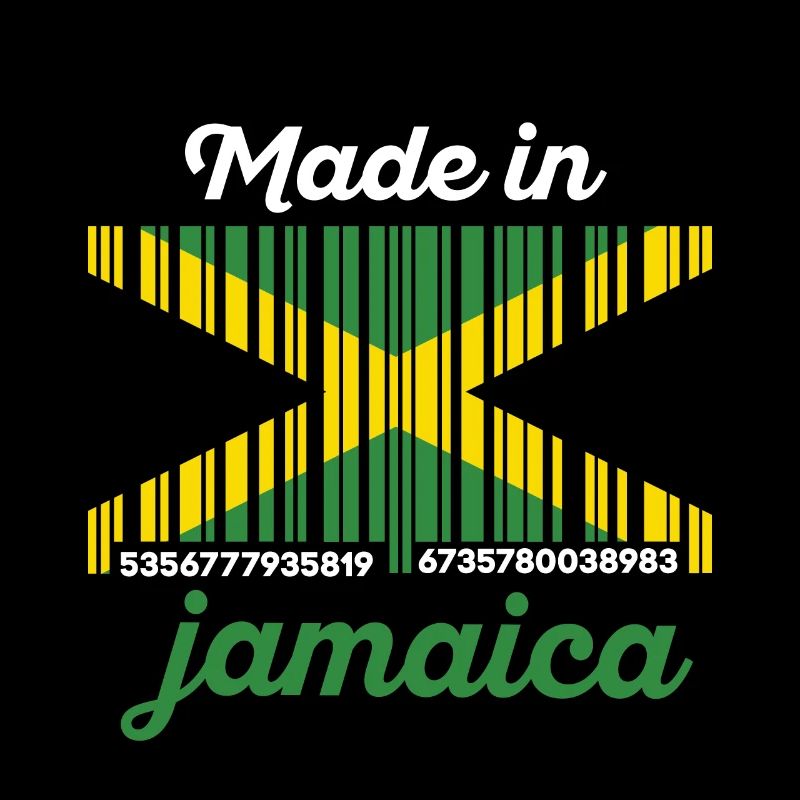 Drapeau Jamaïque code à barres