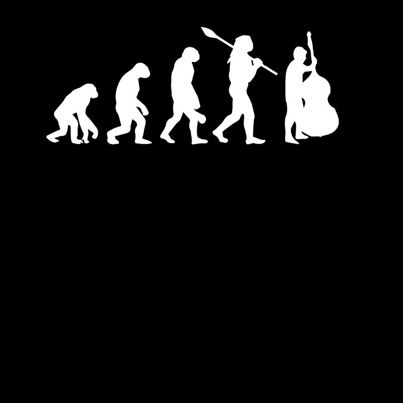 Evolution des Kontrabassisten