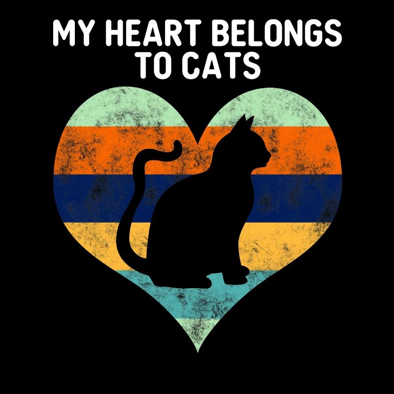 Cat amoureux de chat de la Saint-Valentin