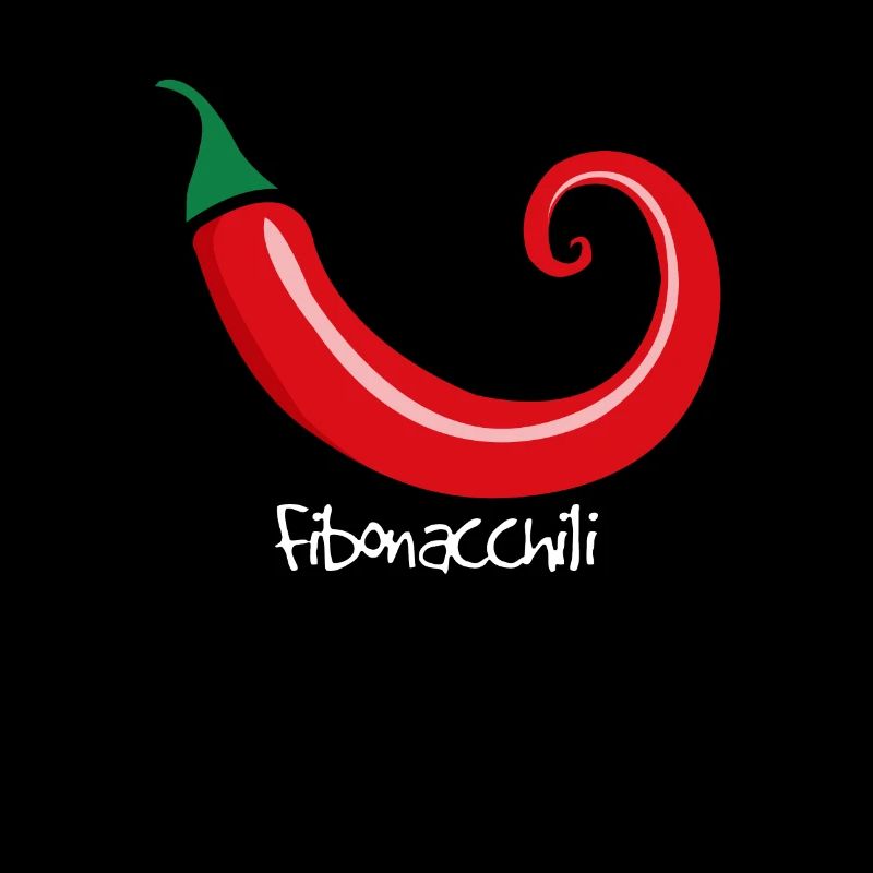 Section dorée en spirale de Fibonacci au piment