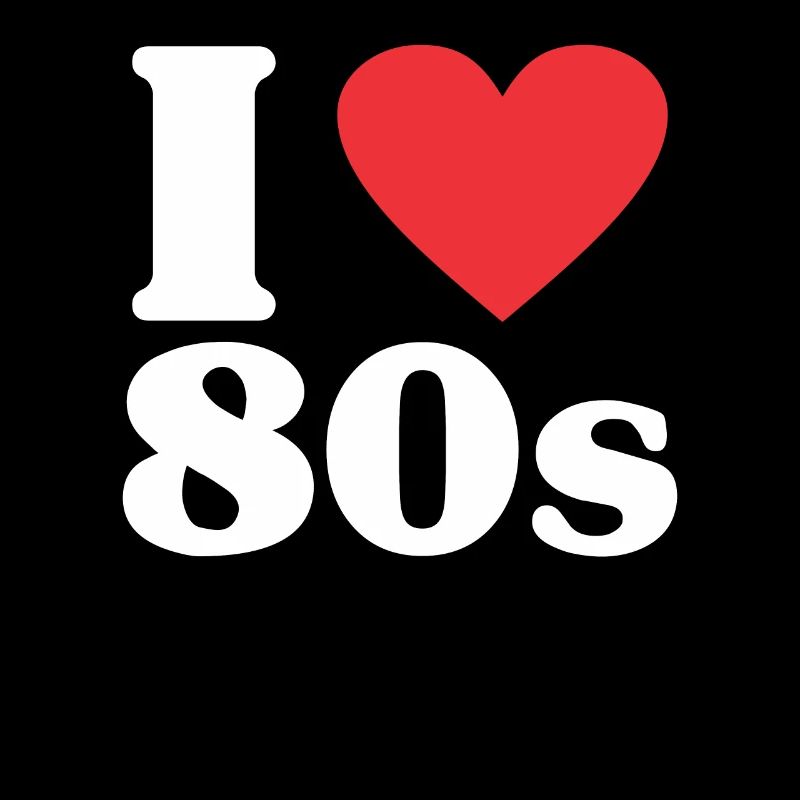 80er Liebe Herz Nostalgie Geschenk Geburtstag