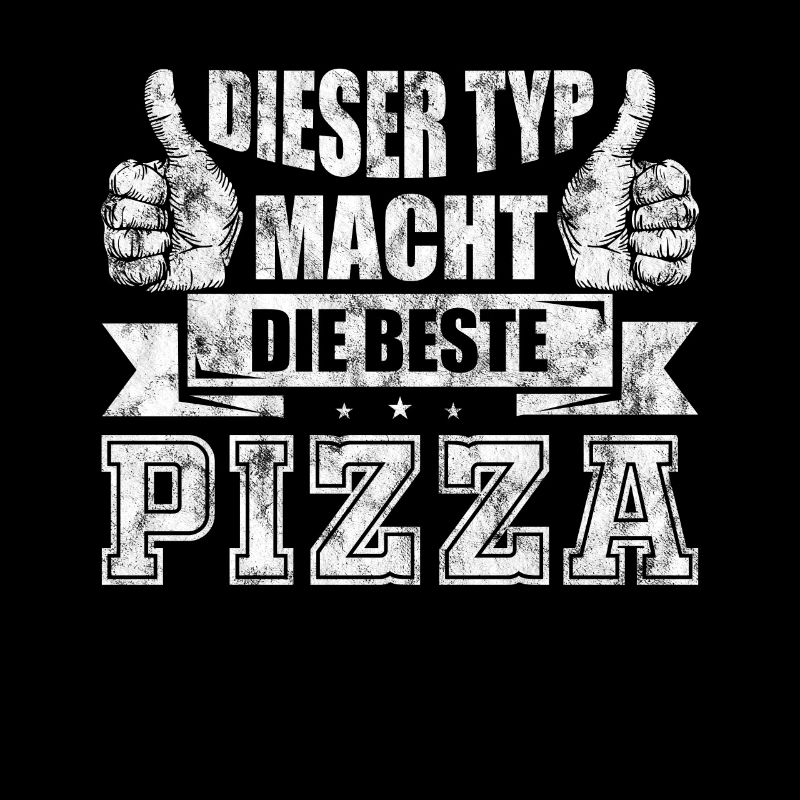 Pizzabäcker Spruch Sprüche Geschenk Destroy Look