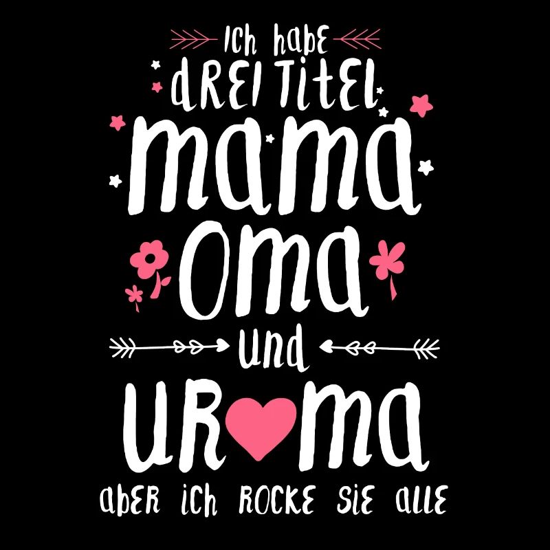 Drei Titel Mama Oma Uroma Muttertag Geschenk