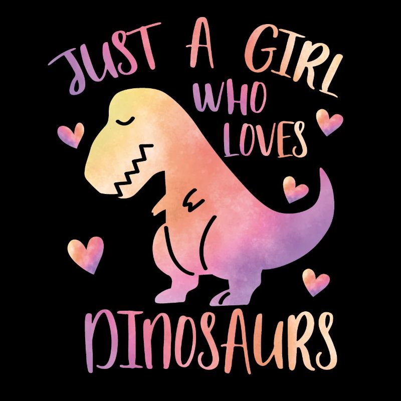 Nur ein Mädchen, das Dinosaurier liebt