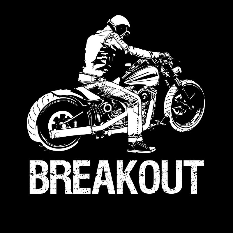 Breakout biker custom chopper motorcycle