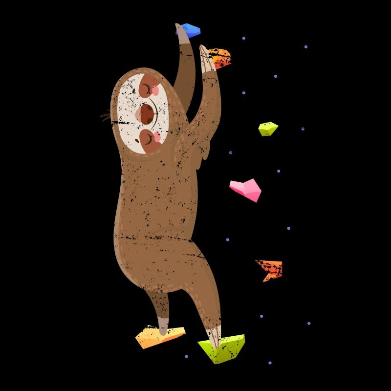 Climbing sloth climber