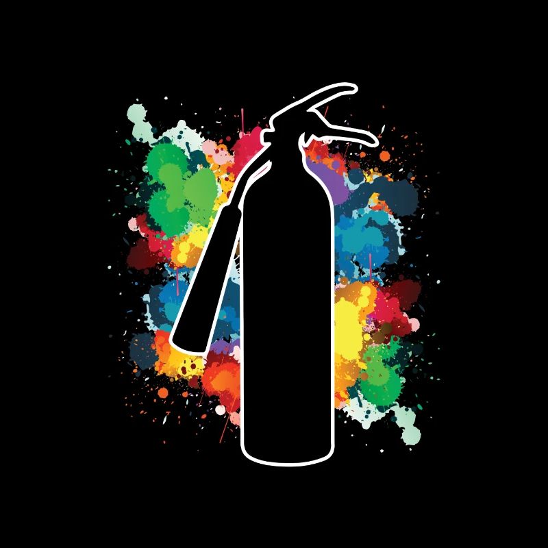 Fire Extinguisher Spray Paintings Graffiti