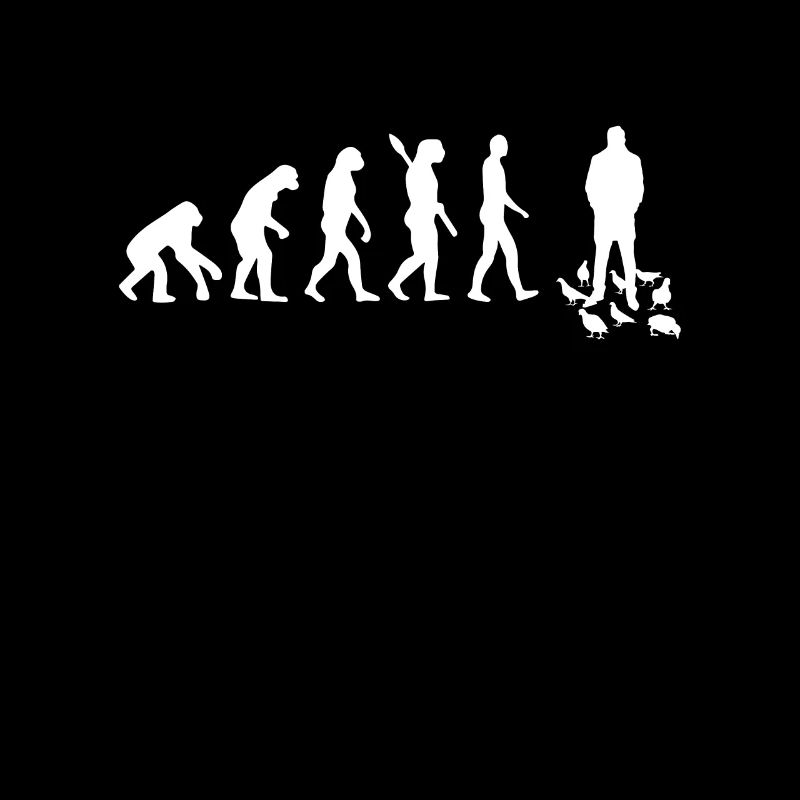 Taube - Evolution des Menschen / Darwin
