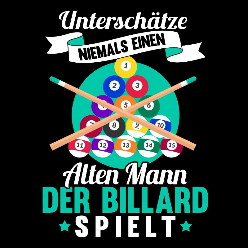 Lustig Spruch Billard Queue Billardkugel Geschenk